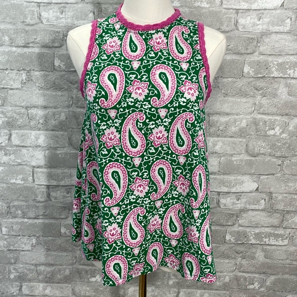 Boden Enchanting Paisley Print Tank Top